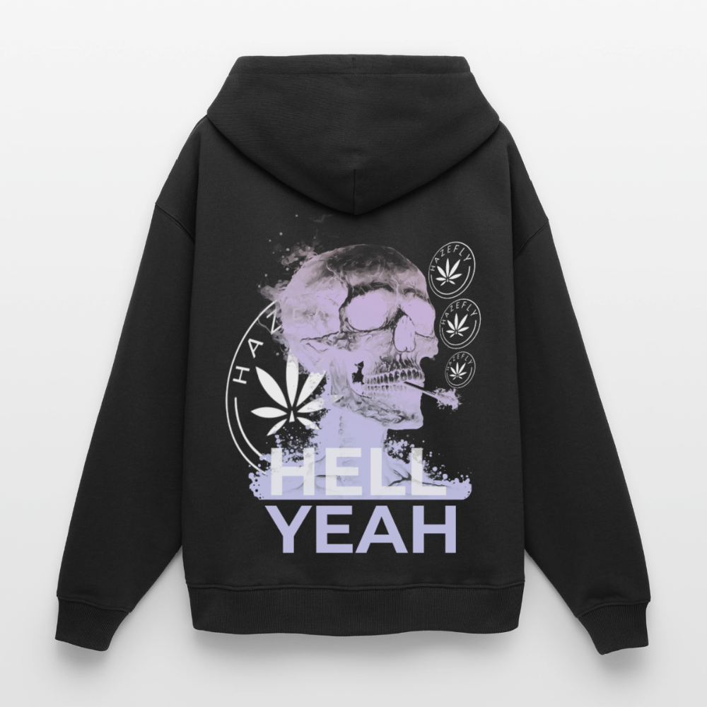 HELL YEAH Oversized Unisex Bio-Hoodie - Schwarz