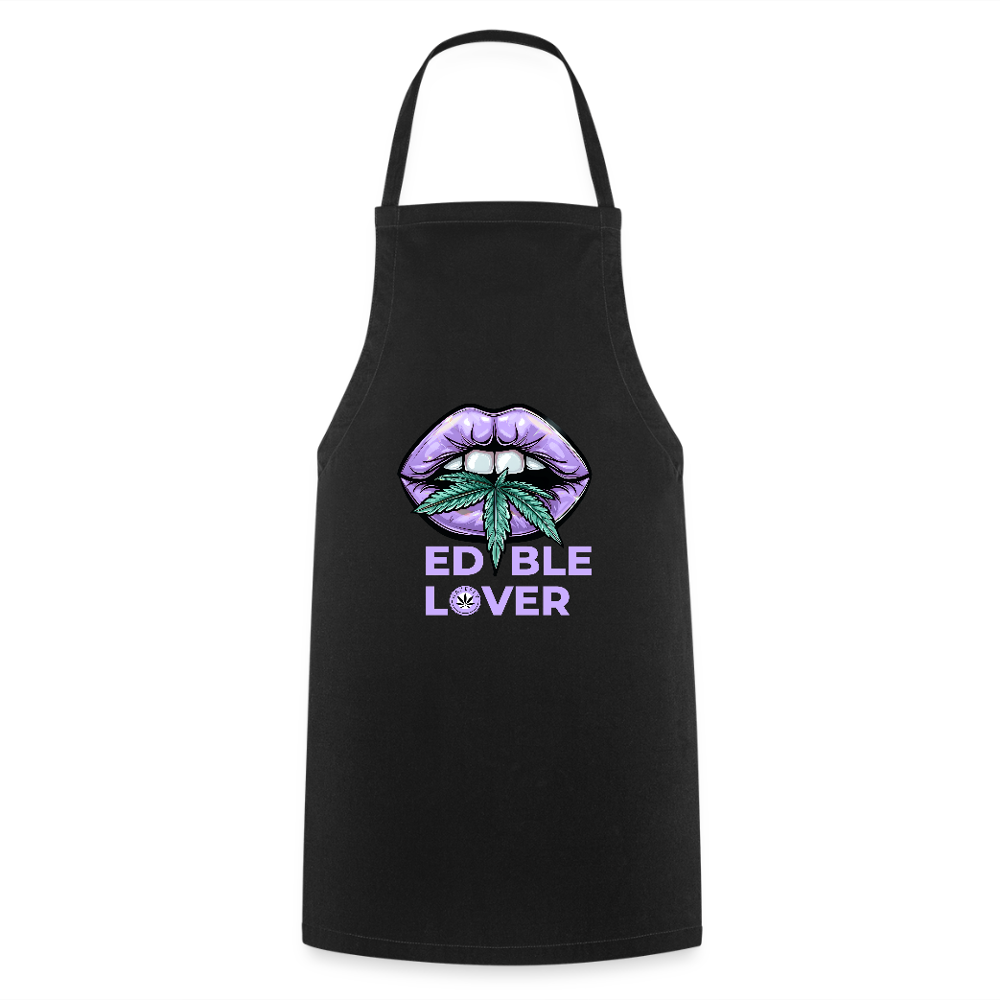 EDIBLE LOVER Kochschürze - Schwarz