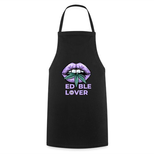 EDIBLE LOVER Kochschürze - Schwarz