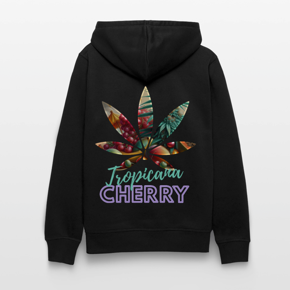 TROPICANA CHERRY Unisex Bio-Hoodie - Schwarz