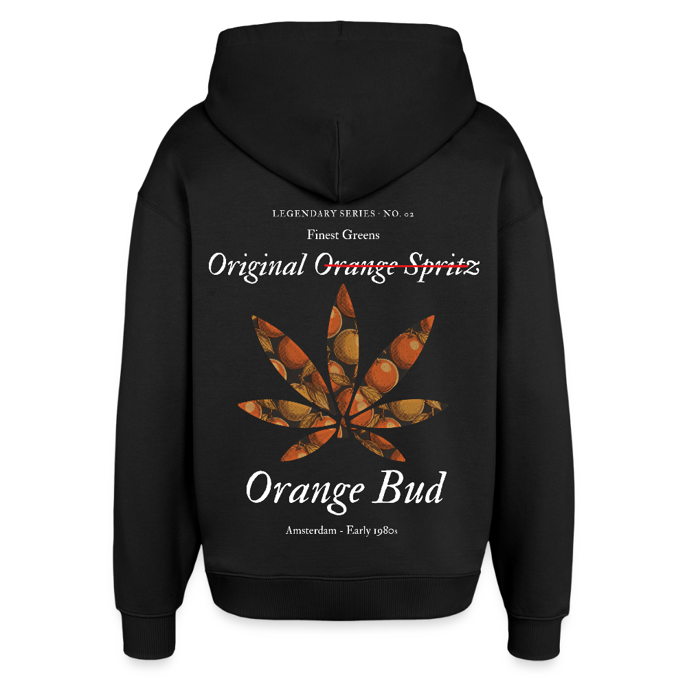TRUE ORANGE Oversized Unisex Bio-Hoodie - Schwarz