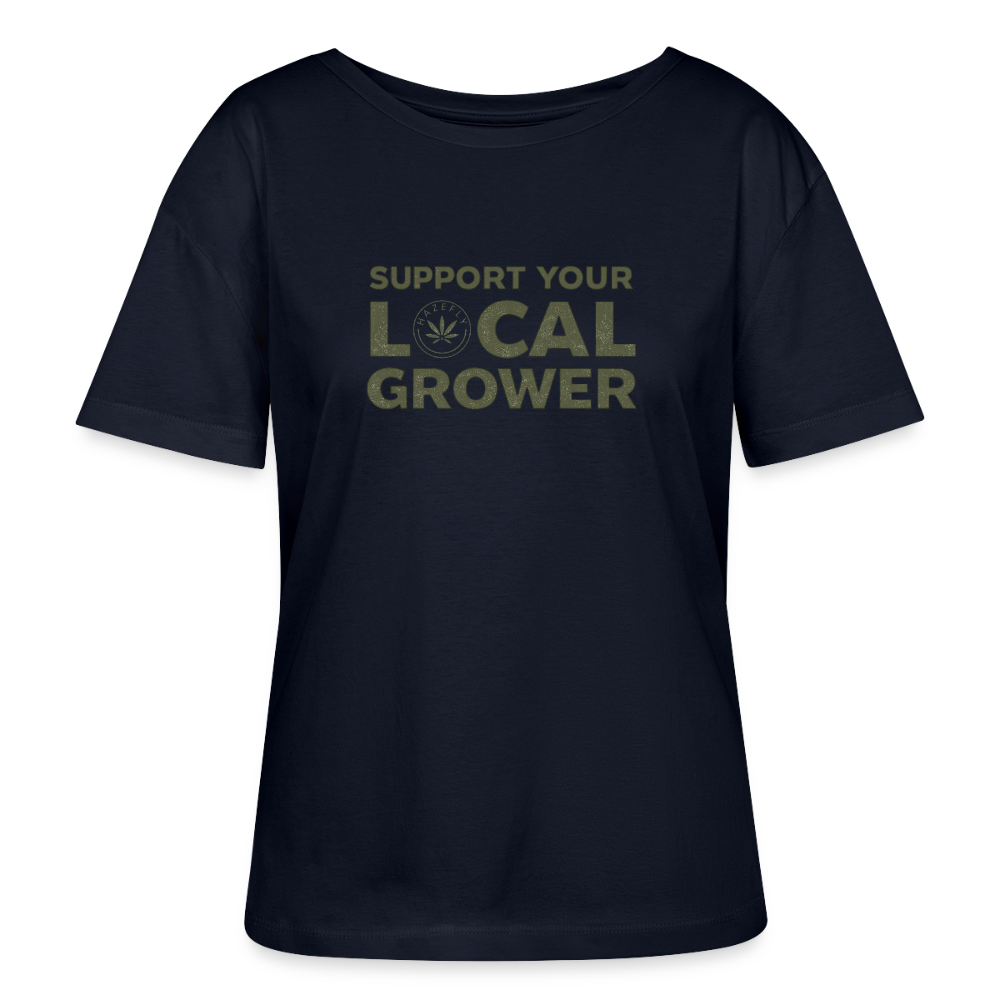 LOCAL GROWER Relaxed Frauen Bio-T-Shirt - Navy