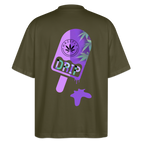 ICE CREAM Oversized Unisex Bio T-Shirt - Khaki