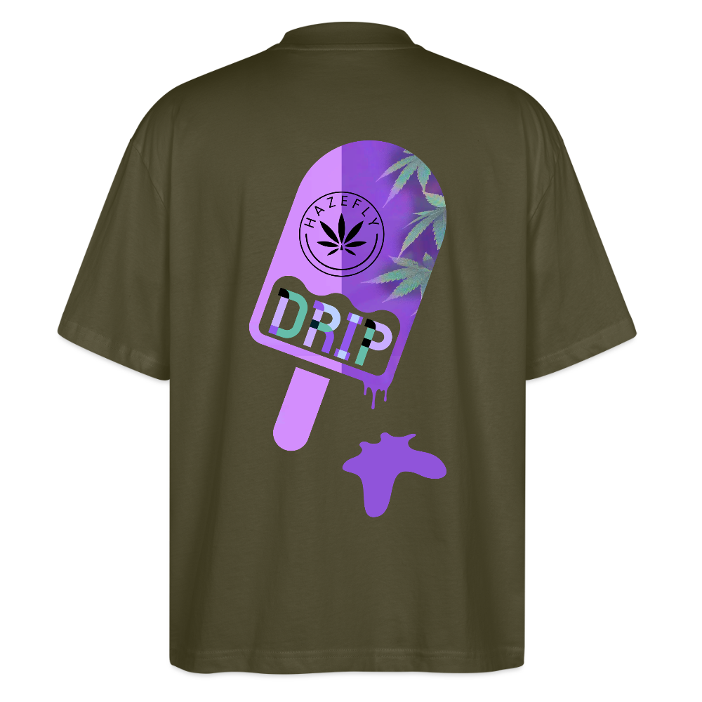 ICE CREAM Oversized Unisex Bio T-Shirt - Khaki