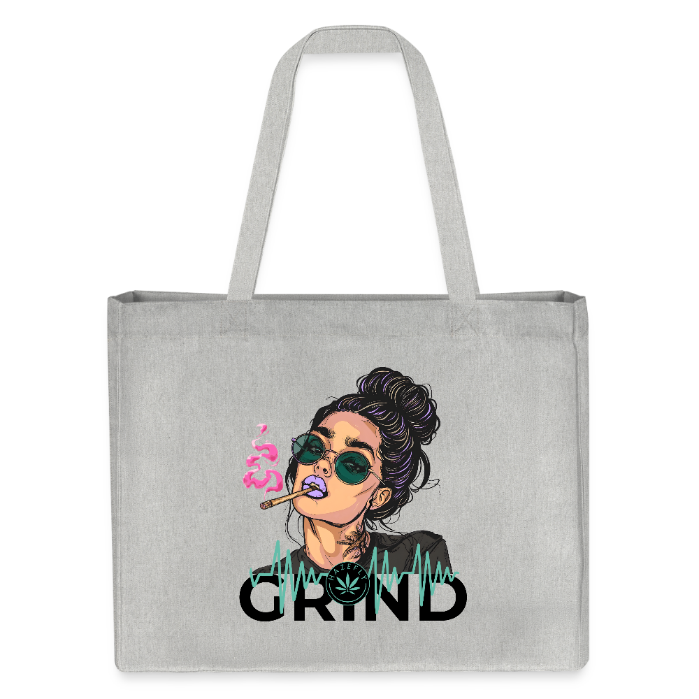 GRIND recycelter Shopping Bag - Grau meliert