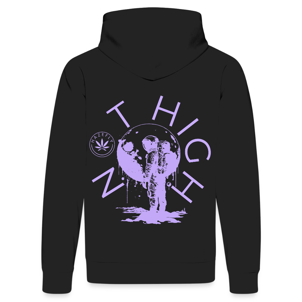 NOT HIGH Unisex Bio-Hoodie - Schwarz