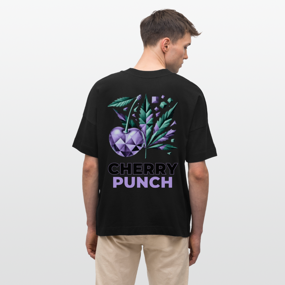 CHERRY PUNCH Oversized Unisex Bio T-Shirt - Schwarz