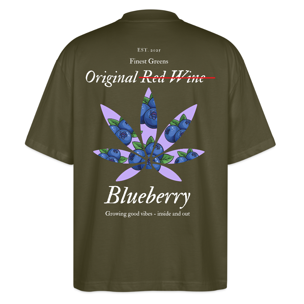 TRUE BERRY Oversized Unisex Bio T-Shirt - Khaki