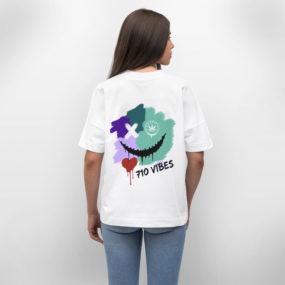 710 VIBES Oversized Unisex Bio T-Shirt - Weiß