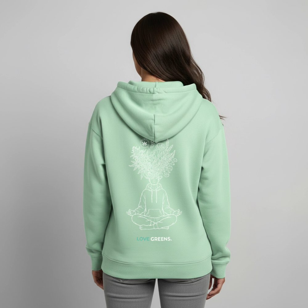 LOVE GREENS Oversized Unisex Bio-Hoodie - Nebeljade