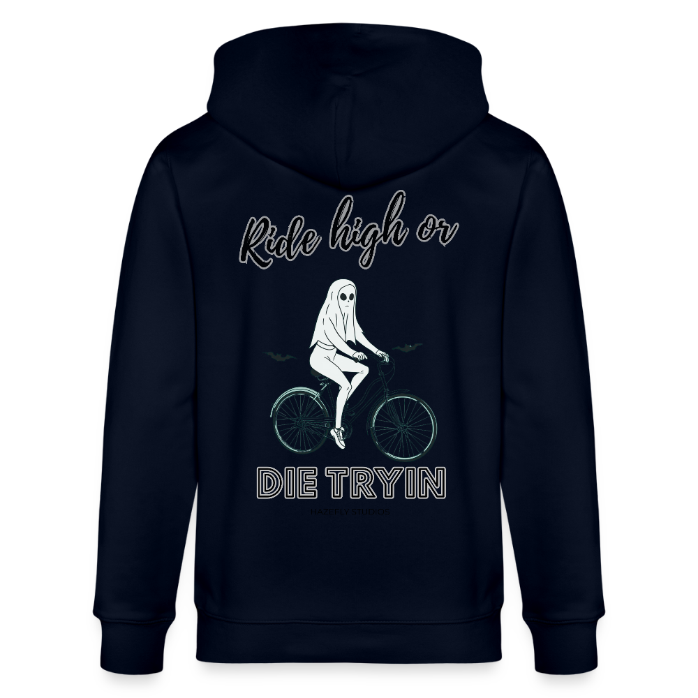 RIDE HIGH Unisex Bio-Kapuzenjacke - Navy