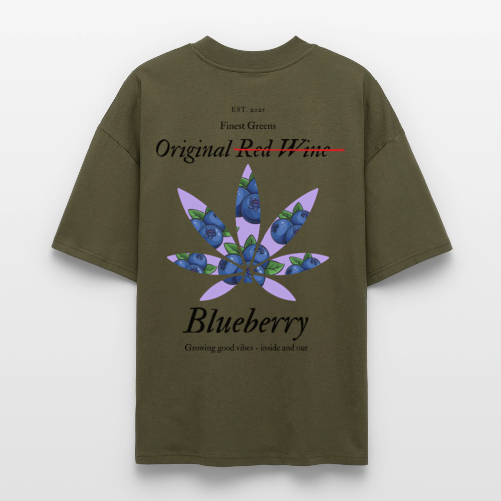 TRUE BERRY Oversized Unisex Bio T-Shirt - Khaki