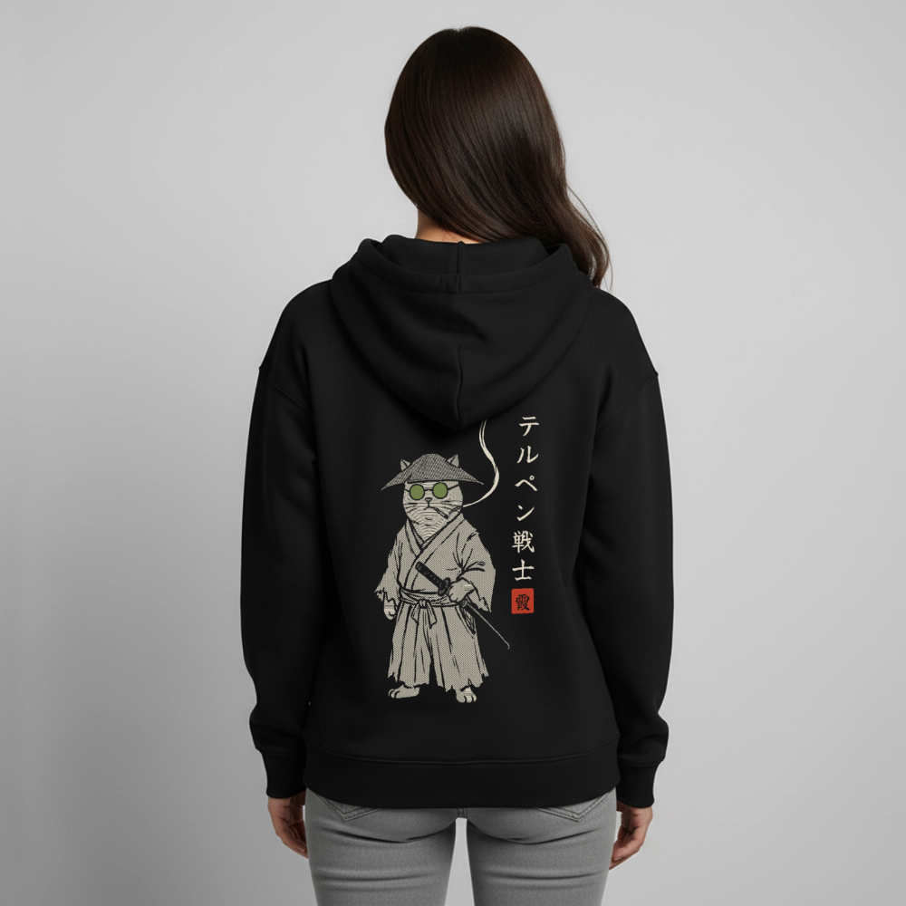 TERPENE WARRIOR Oversized Unisex Bio-Hoodie - Schwarz
