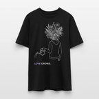 LOVE GROWS I Unisex Bio-T-Shirt - Schwarz