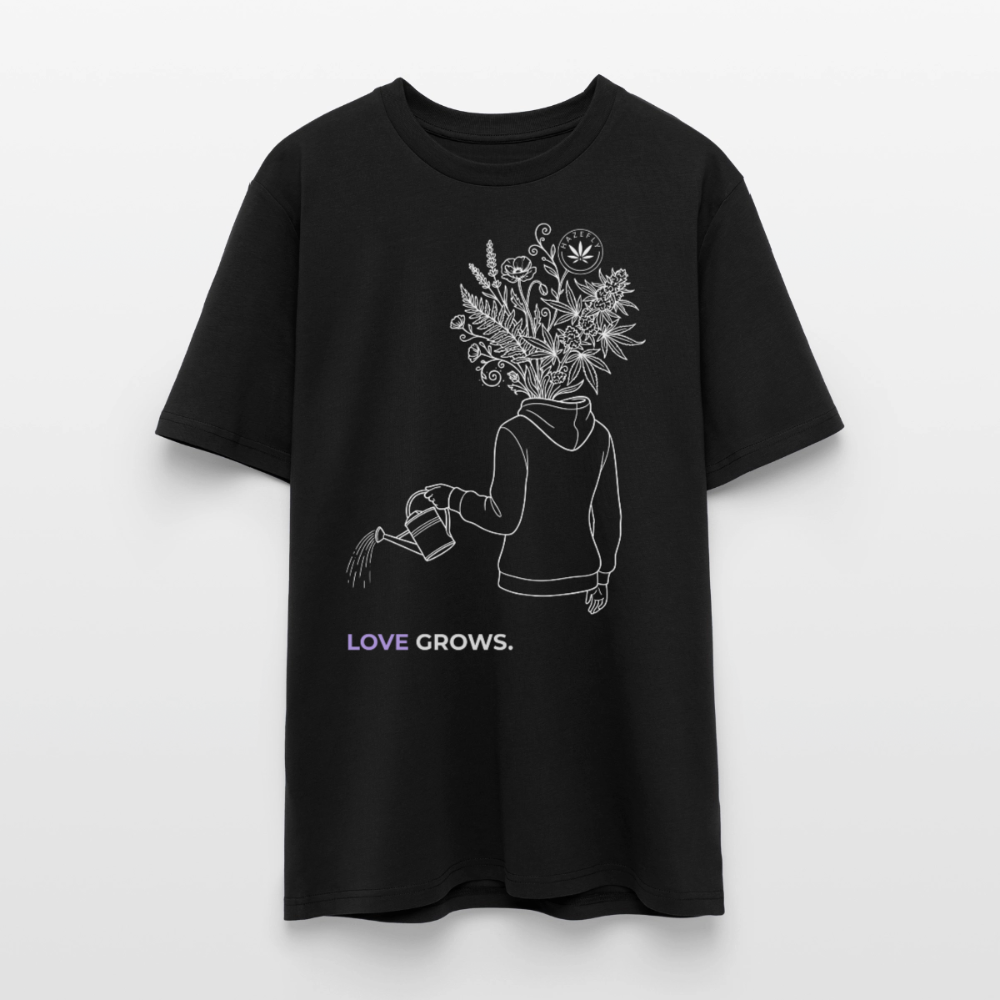 LOVE GROWS I Unisex Bio-T-Shirt - Schwarz