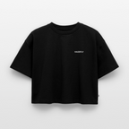 HF SIGNATURE Frauen Oversized Cropped T-Shirt - Schwarz