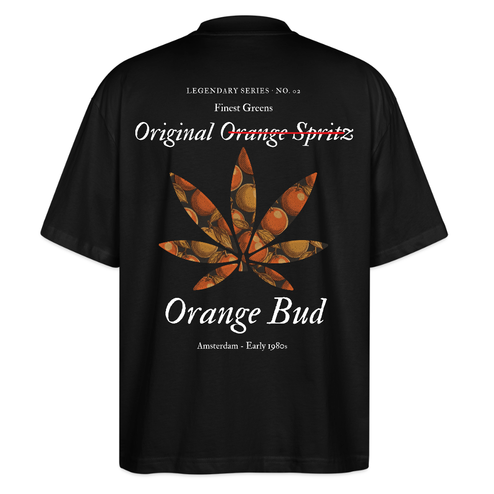 TRUE ORANGE Oversized Unisex Bio T-Shirt - Schwarz