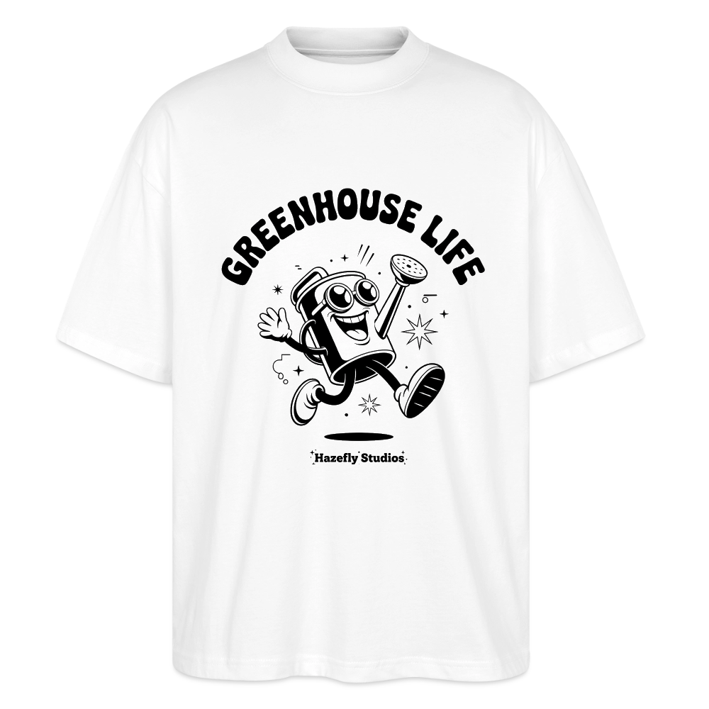 GREENHOUSE LIFE Oversized Unisex Bio T-Shirt - Weiß