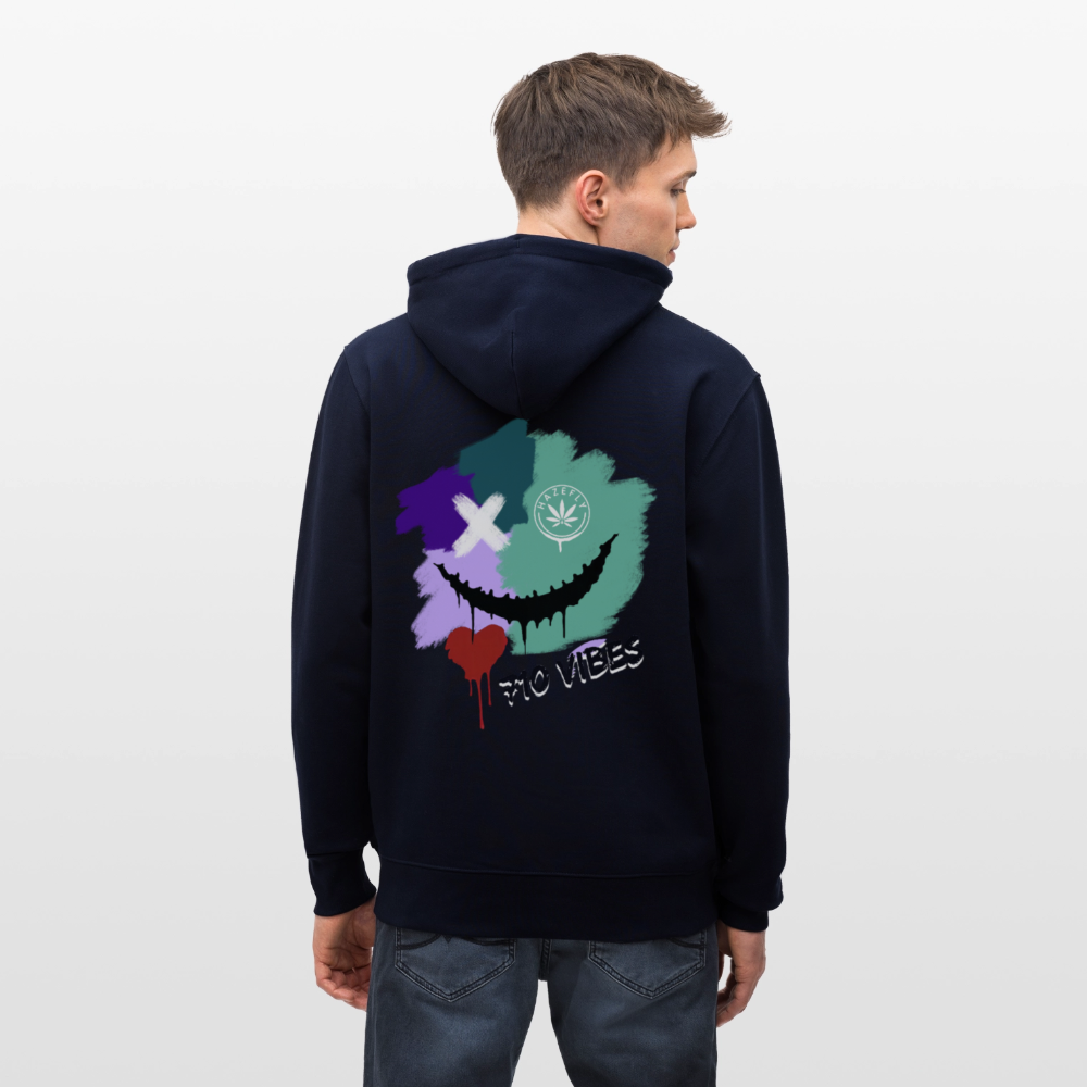 710 VIBES Unisex Bio-Kapuzenjacke - Navy