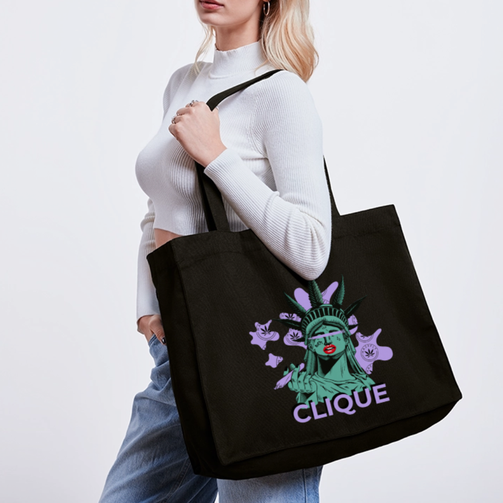 420 CLIQUE recycelter Shopping Bag - Schwarz