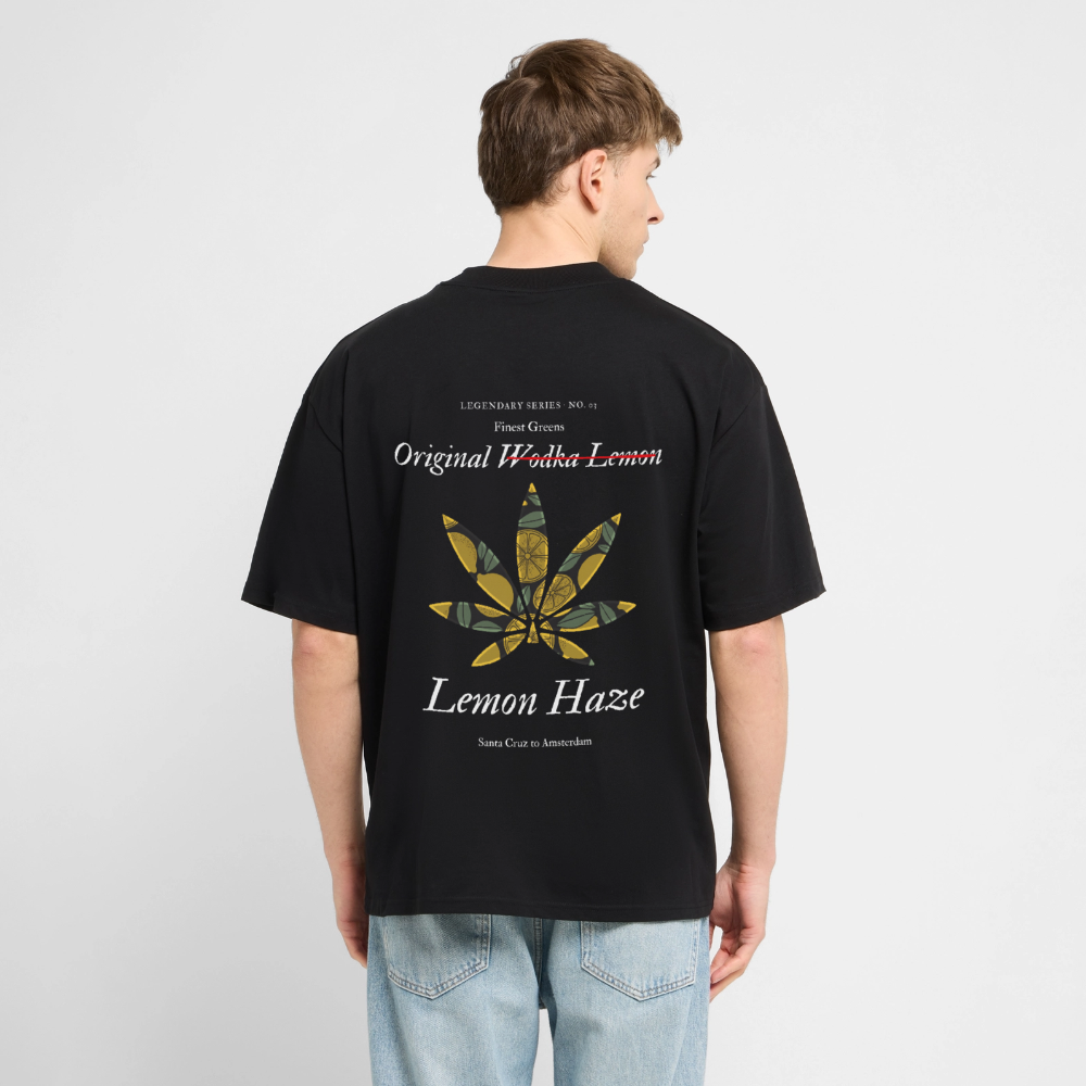 TRUE LEMON Oversized Unisex Bio T-Shirt - Schwarz