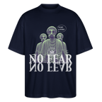 NO FEAR Oversized Unisex Bio T-Shirt - Navy
