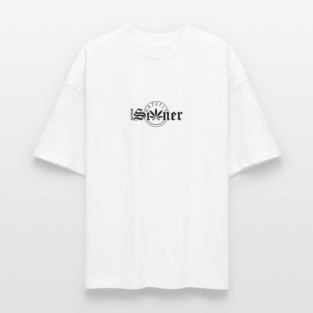 ACTIVE STONER Oversized Unisex Bio T-Shirt - Weiß