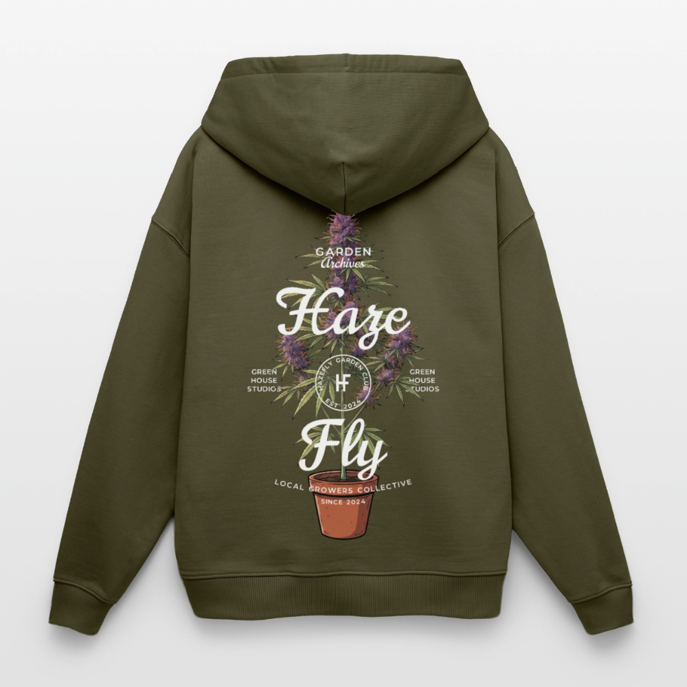 GROW COLLECTIVE Oversized Unisex Bio-Hoodie - Khaki