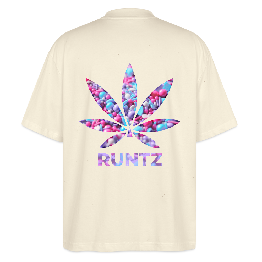 RUNTZ Oversized Unisex Bio T-Shirt - Weißgrau