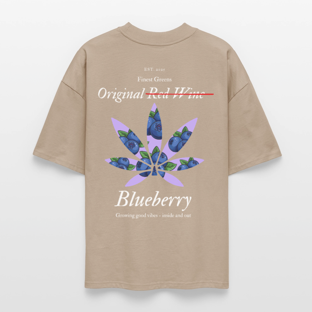 TRUE BERRY Oversized Unisex Bio T-Shirt - Steingrau