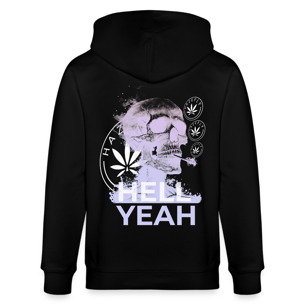 HELL YEAH Unisex Bio-Kapuzenjacke - Schwarz