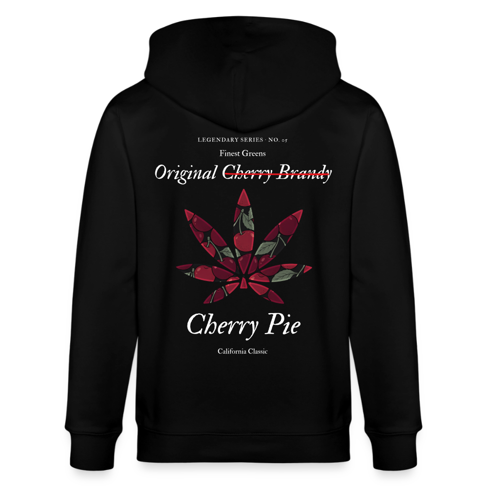 TRUE CHERRY Unisex Bio-Kapuzenjacke - Schwarz