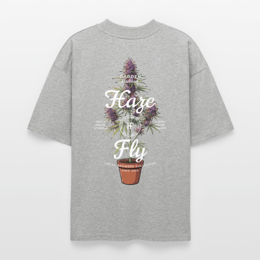 GROW COLLECTIVE Unisex Oversized Bio-T-Shirt - Grau meliert
