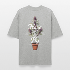 GROW COLLECTIVE Unisex Oversized Bio-T-Shirt - Grau meliert