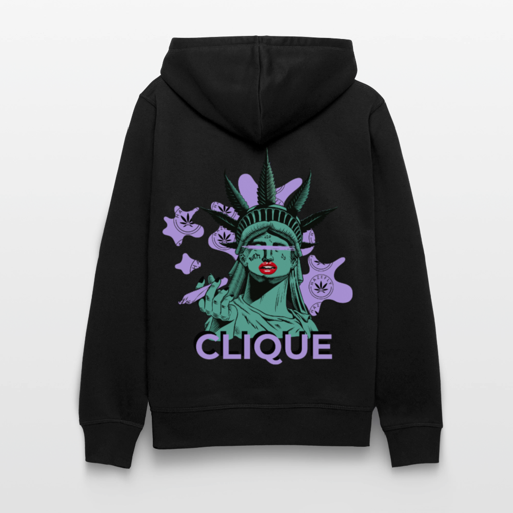 420 CLIQUE Unisex Bio-Hoodie - Schwarz