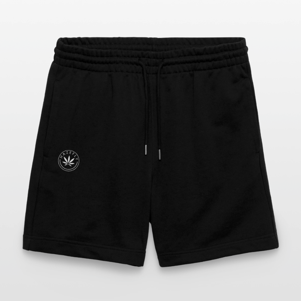 HAZEFLY LOGO WHITE Unisex Bio Joggingshorts - Schwarz