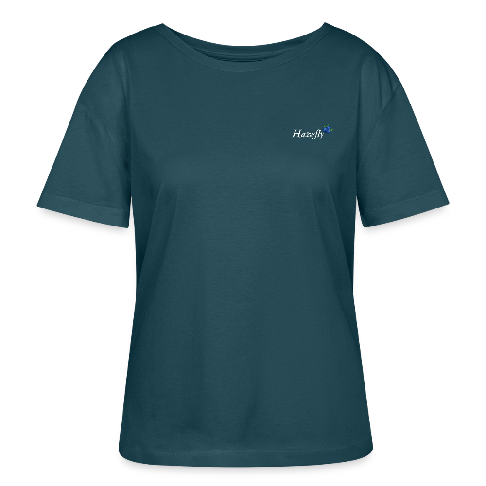 TRUE BERRY Relaxed Frauen Bio-T-Shirt - Dunkles Petrol