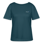 TRUE BERRY Relaxed Frauen Bio-T-Shirt - Dunkles Petrol
