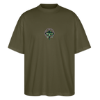 GLOW GARDEN Oversized Unisex Bio T-Shirt - Khaki