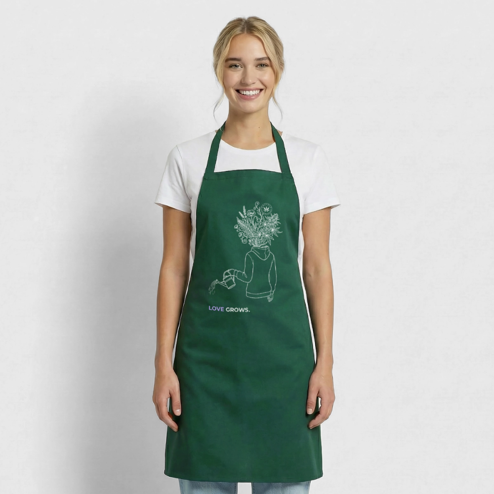 LOVE GROWS I Kochschürze - Grün