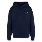 TRUE ORANGE Oversized Unisex Bio-Hoodie - Navy