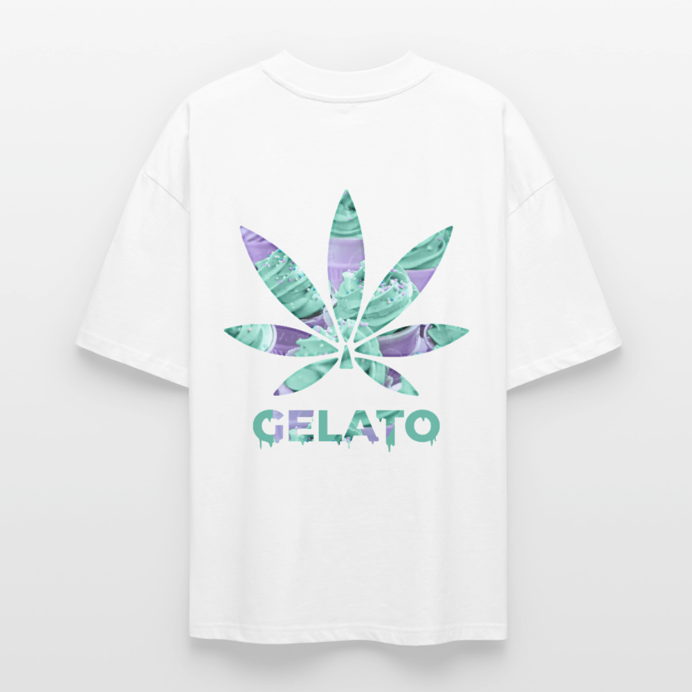 GELATO Oversized Unisex Bio T-Shirt - Weiß
