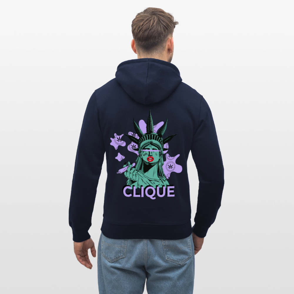 420 CLIQUE Unisex Bio-Hoodie - French Navy