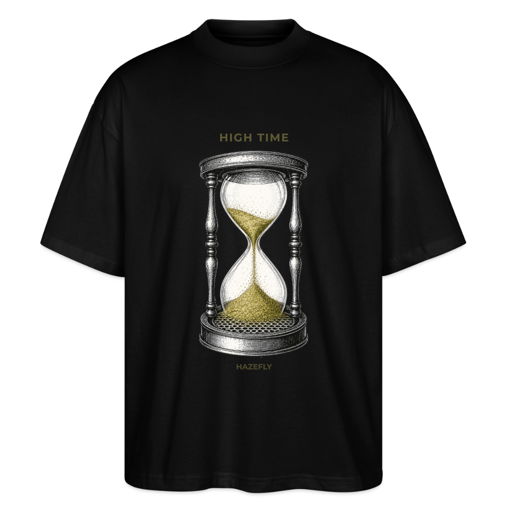 HIGH TIME Unisex Oversized Bio-T-Shirt - Schwarz