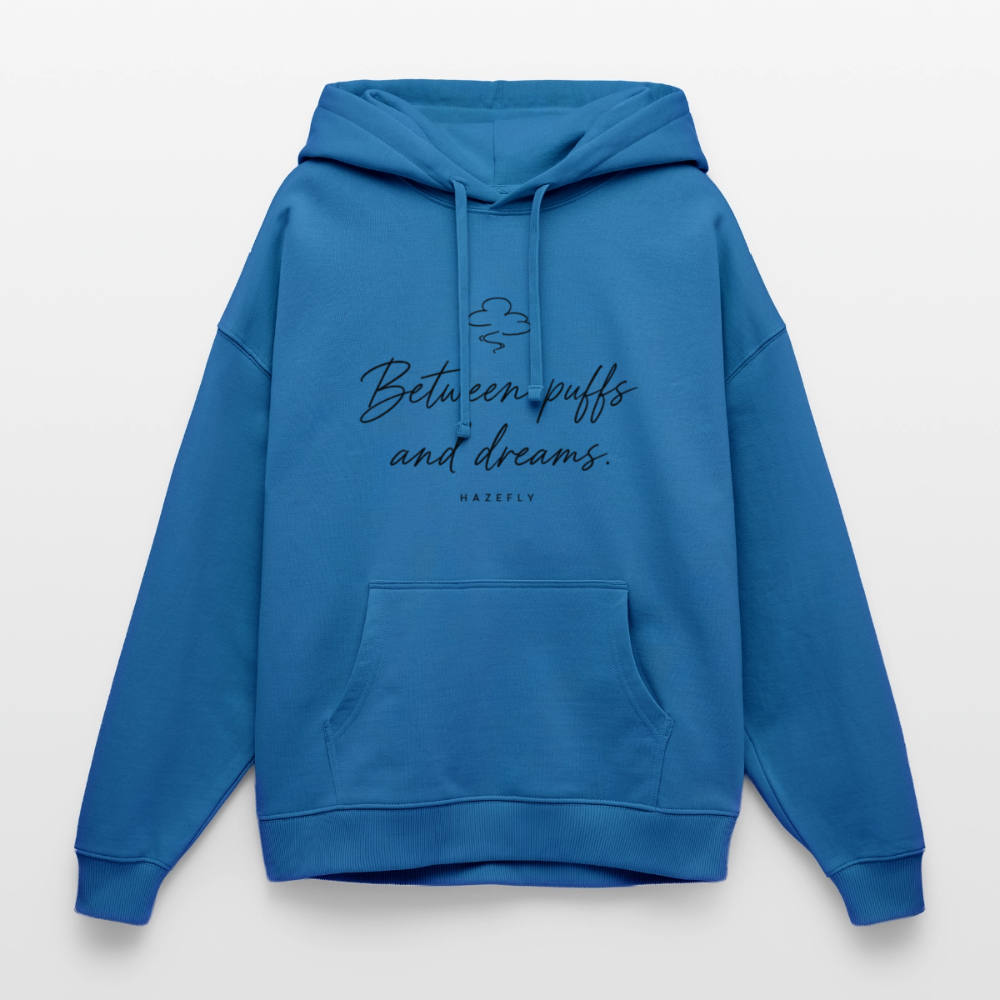 PUFFS & DREAMS Oversized Unisex Bio-Hoodie - Achtsames Blau
