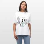 GROW. CHILL. REPEAT. Oversized Unisex Bio T-Shirt - Weiß