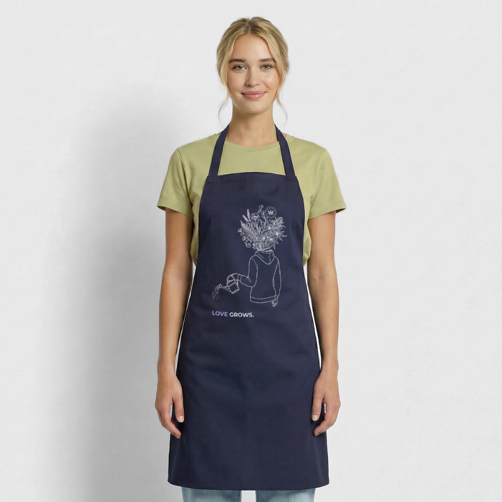 LOVE GROWS I Kochschürze - Navy