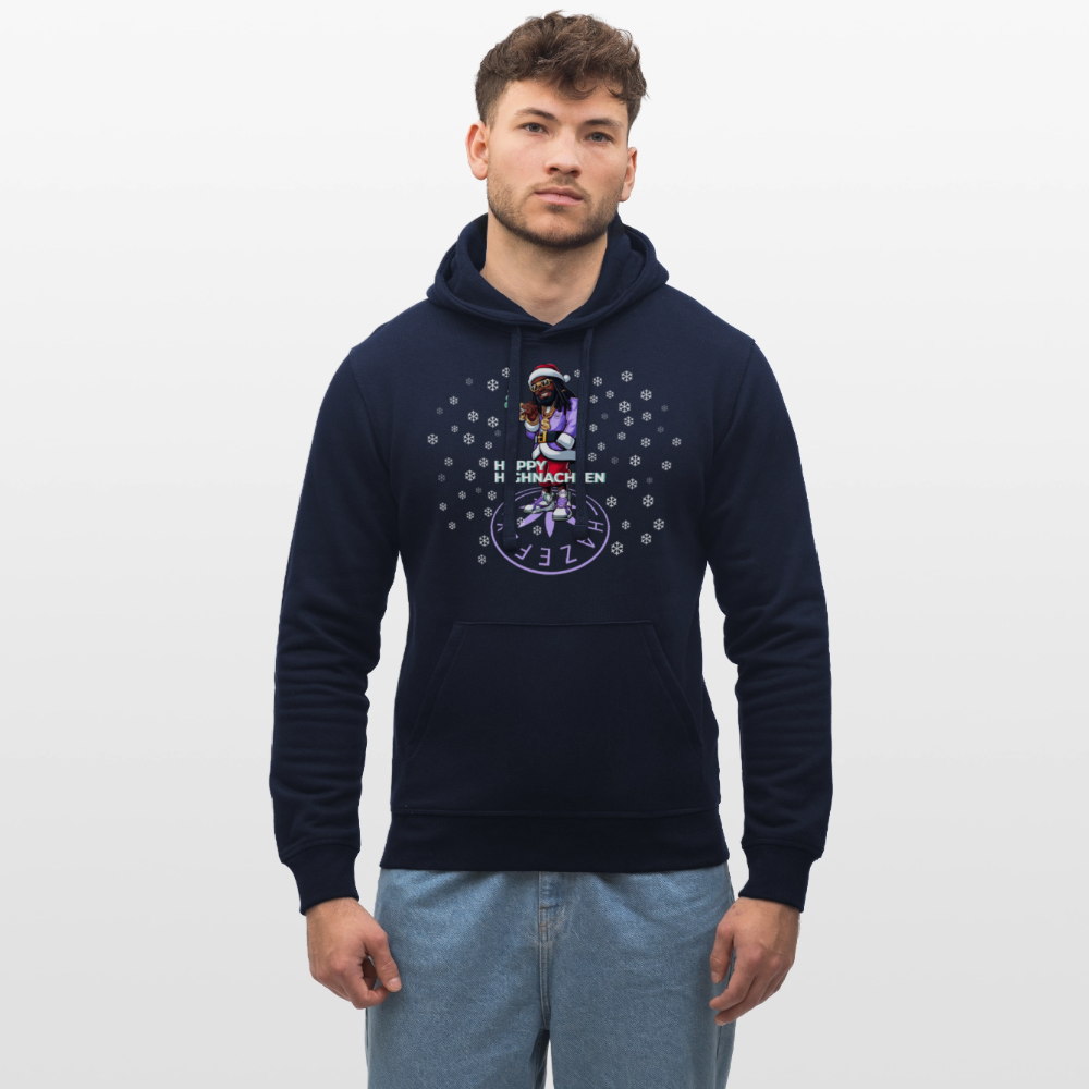 HI SANTA Unisex Bio-Hoodie - French Navy