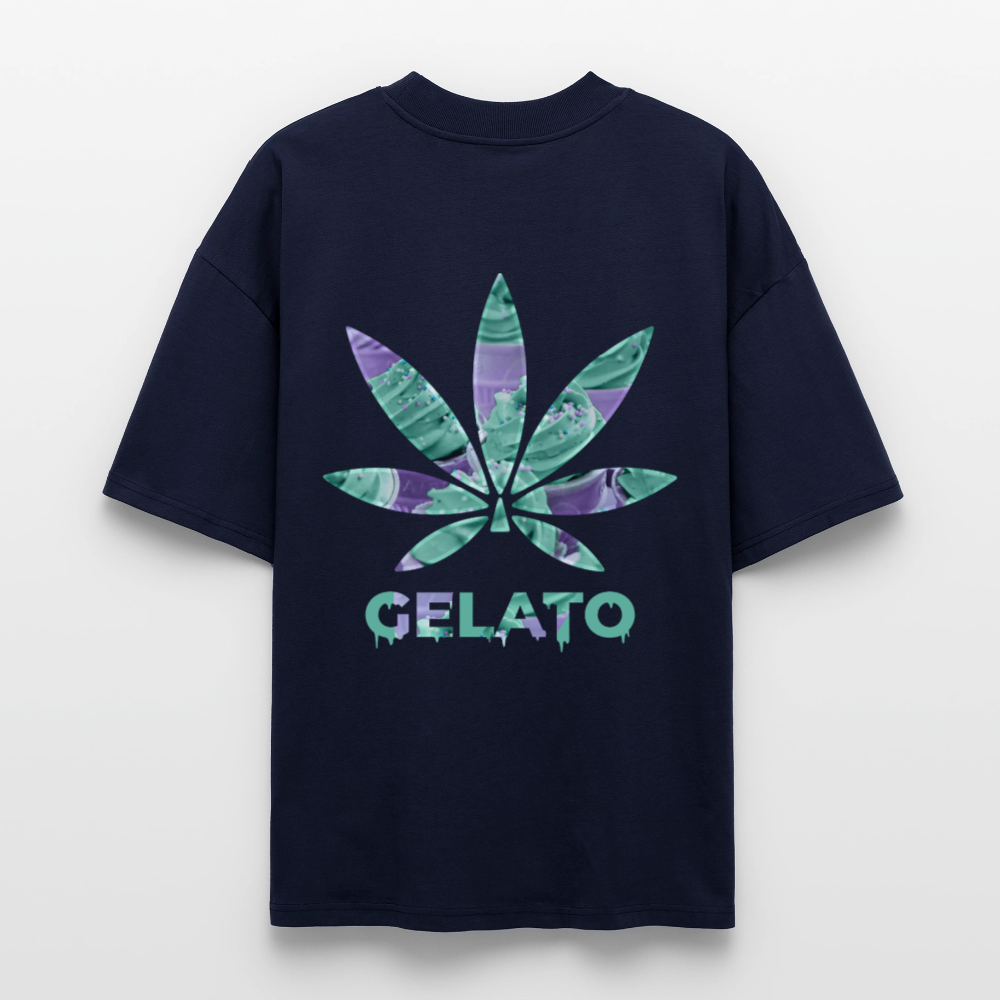 GELATO Oversized Unisex Bio T-Shirt - Navy
