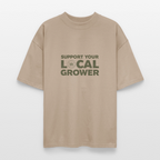 LOCAL GROWER Oversized Unisex Bio T-Shirt - Steingrau